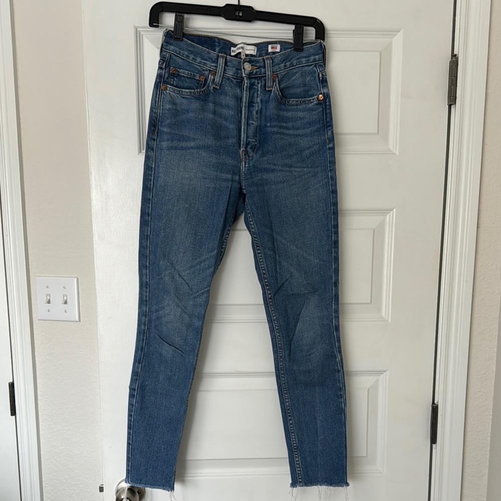 RE/DONE High-Waisted Button-Fly Jeans